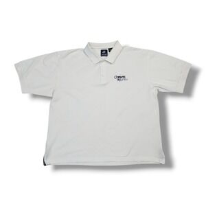 Vintage Dallas Cowboys Golf Club White AHEAD Authentics Polo Shirt‎ Men's L